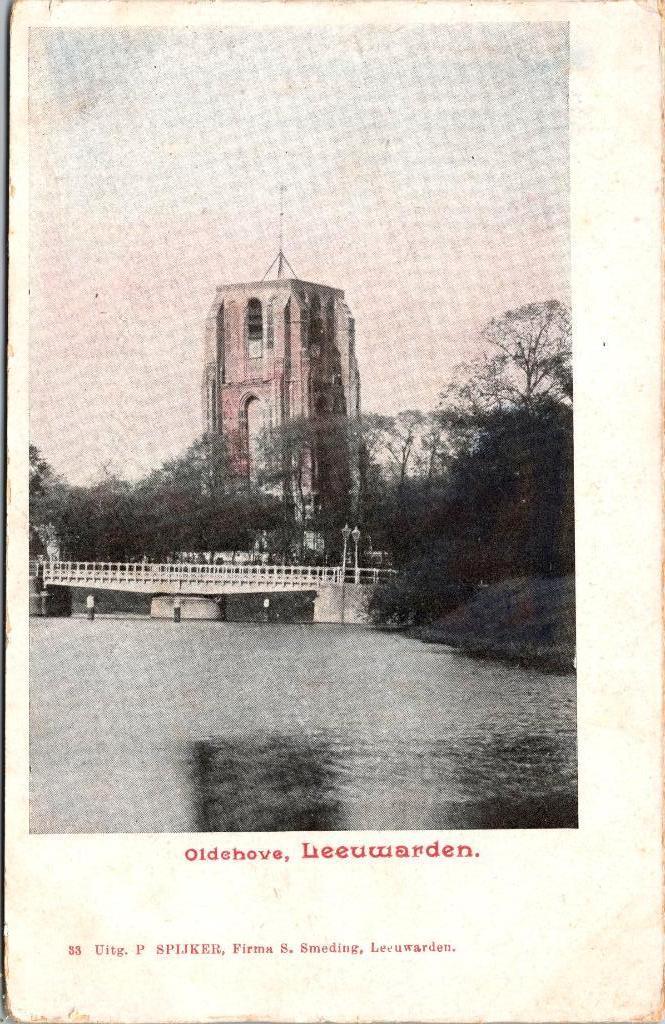De Oldehove Leeuwarden - 5 ansichtkaarten, Verzenden, Voor 1920, Gelopen, Friesland