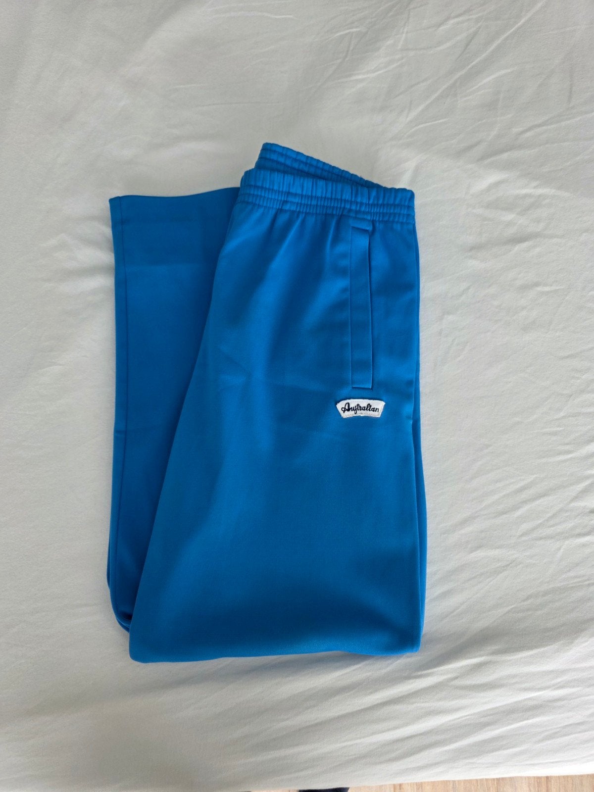 Oldschool Australian broek 48 (M) Blauw Thunderdome Hardcore, Ophalen of Verzenden, Zo goed als nieuw, Australian, Algemeen