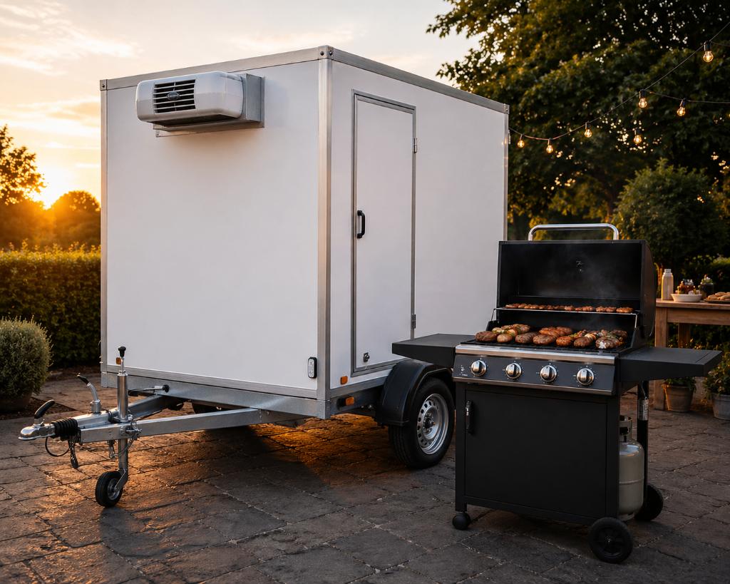 TE HUUR -- Altijd Koud – BBQ & Koelaanhanger, Ophalen, Nieuw, Overige