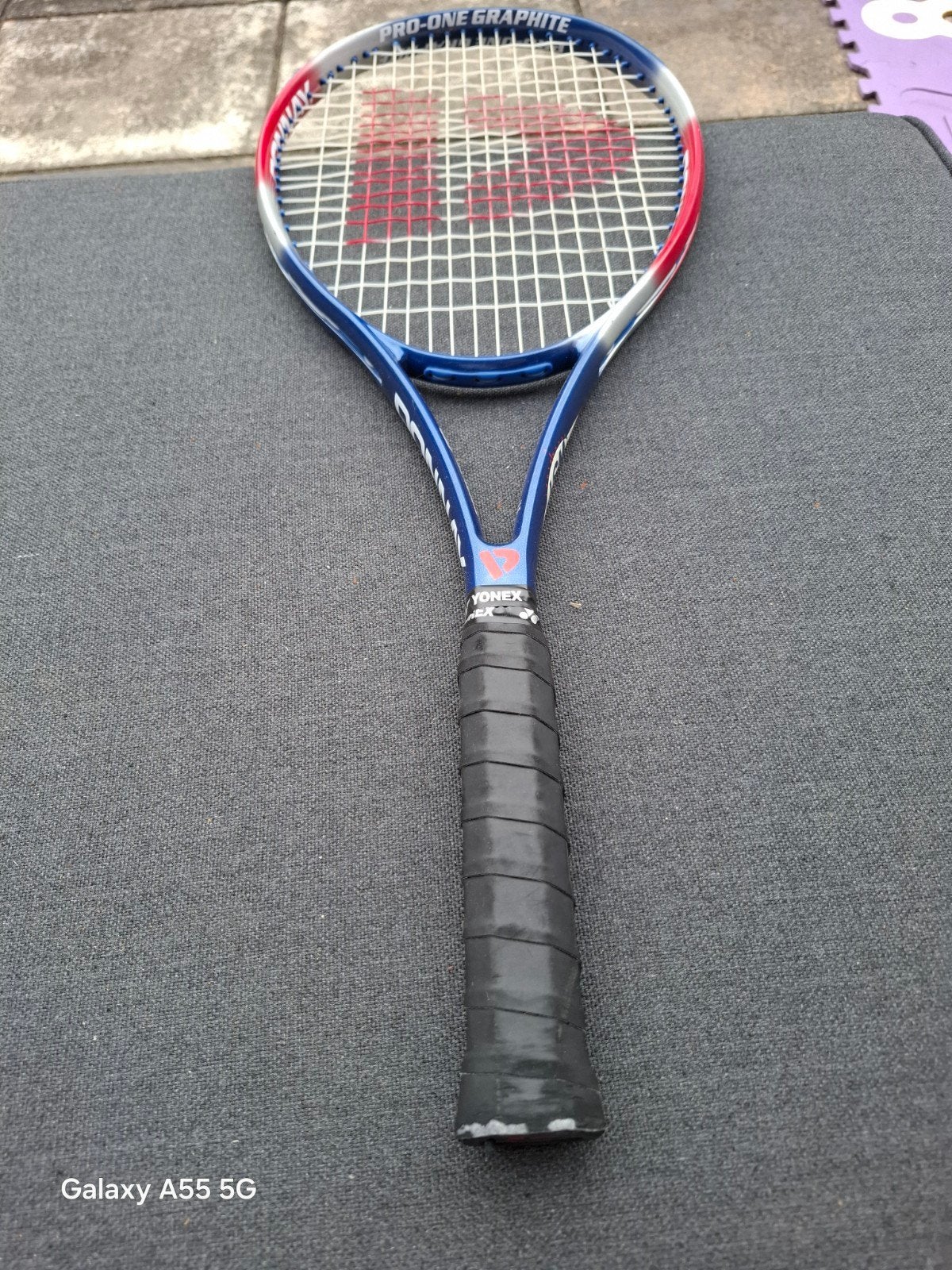Donnay Pro-One Graphite Tennisracket - Blauw/Rood/Wit, Overige merken, Onbekend, raadpleeg de officiële Donnay website, L4, Donnay Sports
