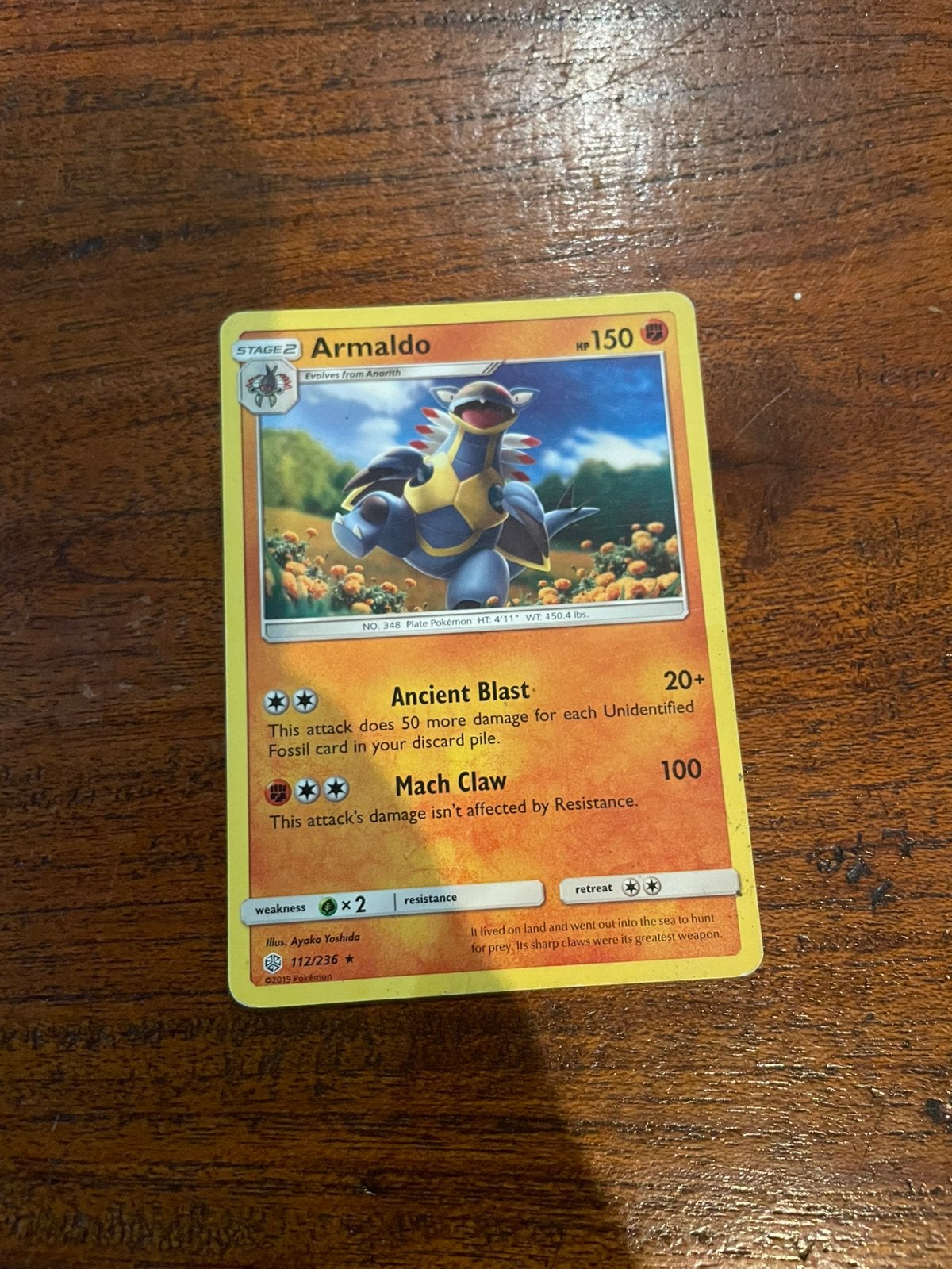 Armaldo Pokémonkaart, Ophalen of Verzenden, Nieuw, Losse kaart