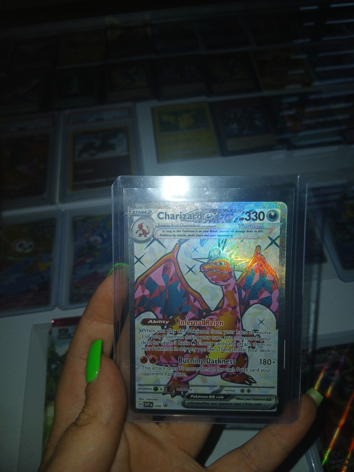 Pokemonkaart charizard, Ophalen, Zo goed als nieuw