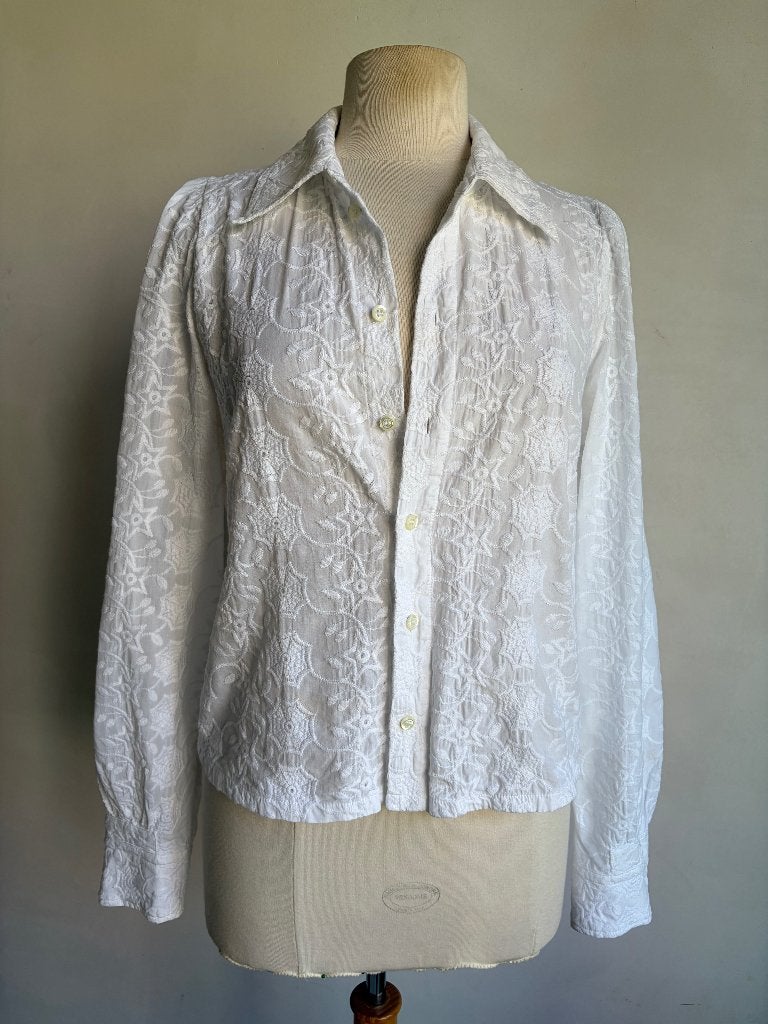 vanilia blouse kant wit maat 40, Maat 38/40 (M), Verzenden, Vanilia, Wit