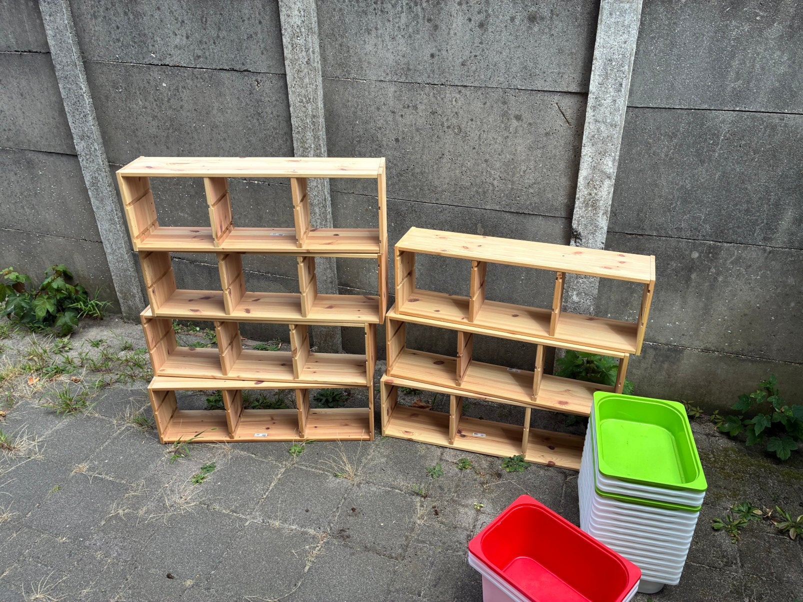 6x ikea trofast kasten in 1 koop met veel bakken, Gebruikt, Kast, Ikea, 100 cm of meer