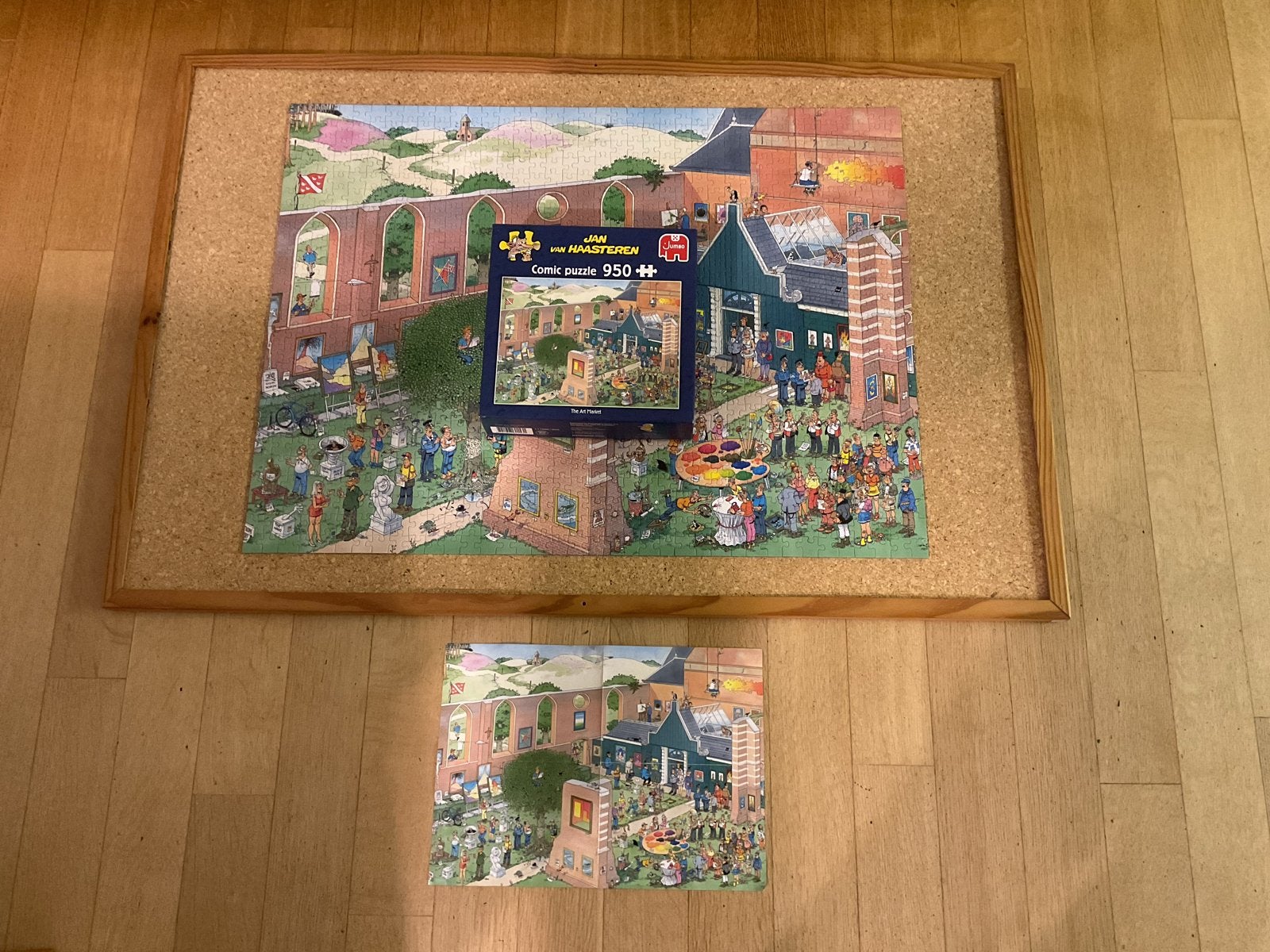 Jan van Haasteren Comic Puzzel - The Art Market (950 stukjes, Ophalen of Verzenden, 500 t/m 1500 stukjes, Zo goed als nieuw, Legpuzzel