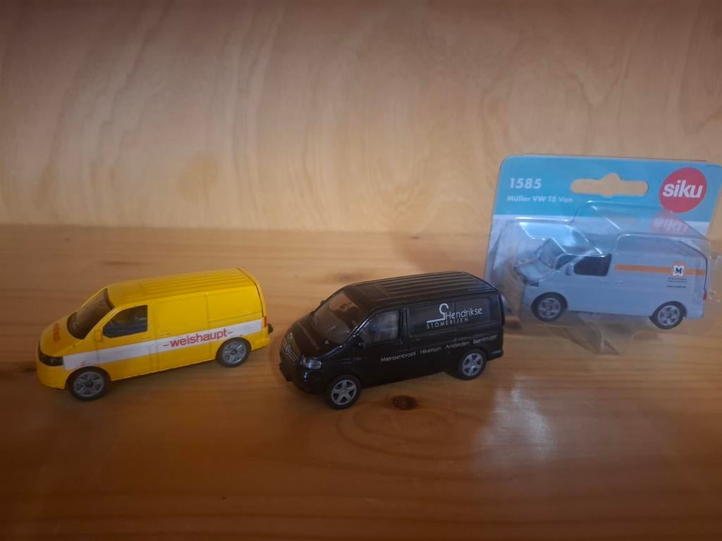3 Siku VW Volkswagen Transporter busjes, Ophalen of Verzenden