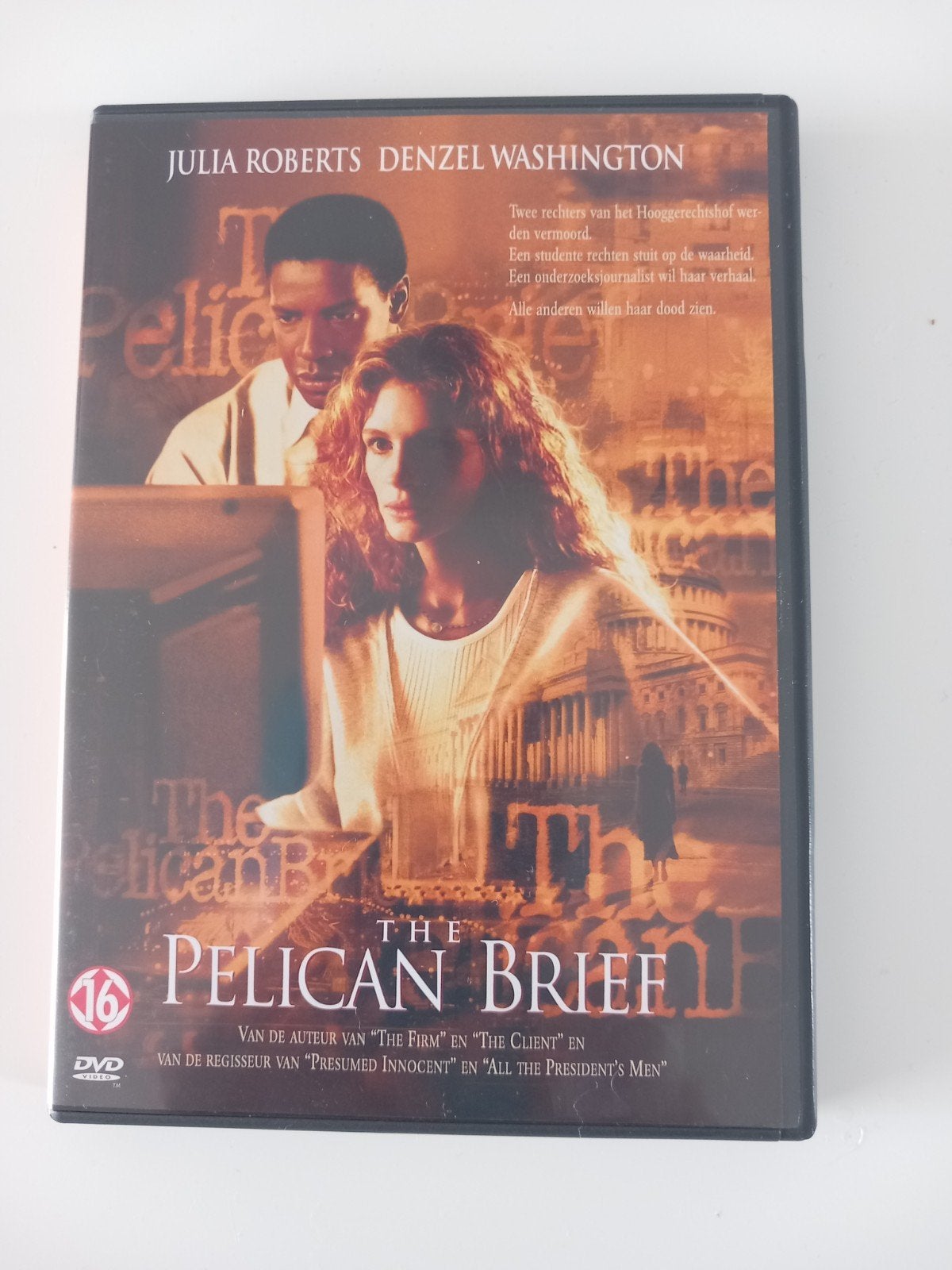 The Pelican Brief DVD - Julia Roberts, Denzel Washington, Vanaf 16 jaar, Ophalen of Verzenden, Zo goed als nieuw