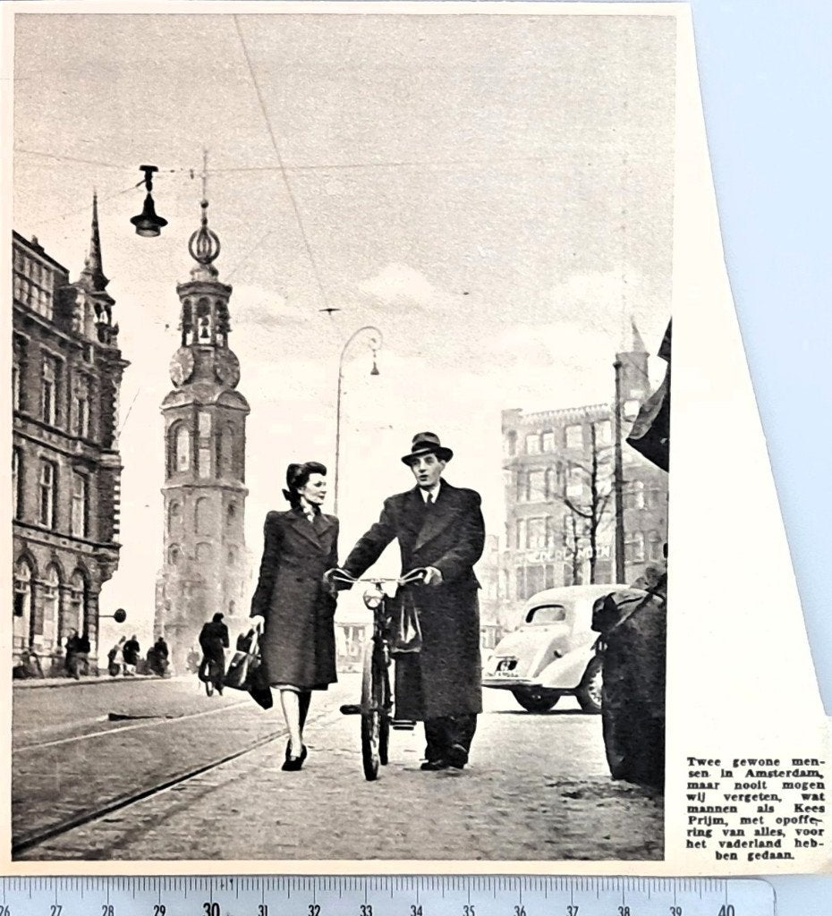 Amsterdam1948, mensen mogen opoffering van Kees Prijm nooit, Verzenden, 1940 tot 1960, Gebruikt, Overige onderwerpen