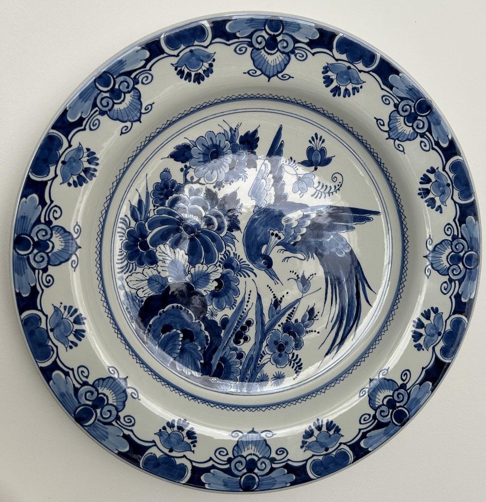Delftsblauw bord vd Porceleyne Fles uit 1978, Ophalen of Verzenden