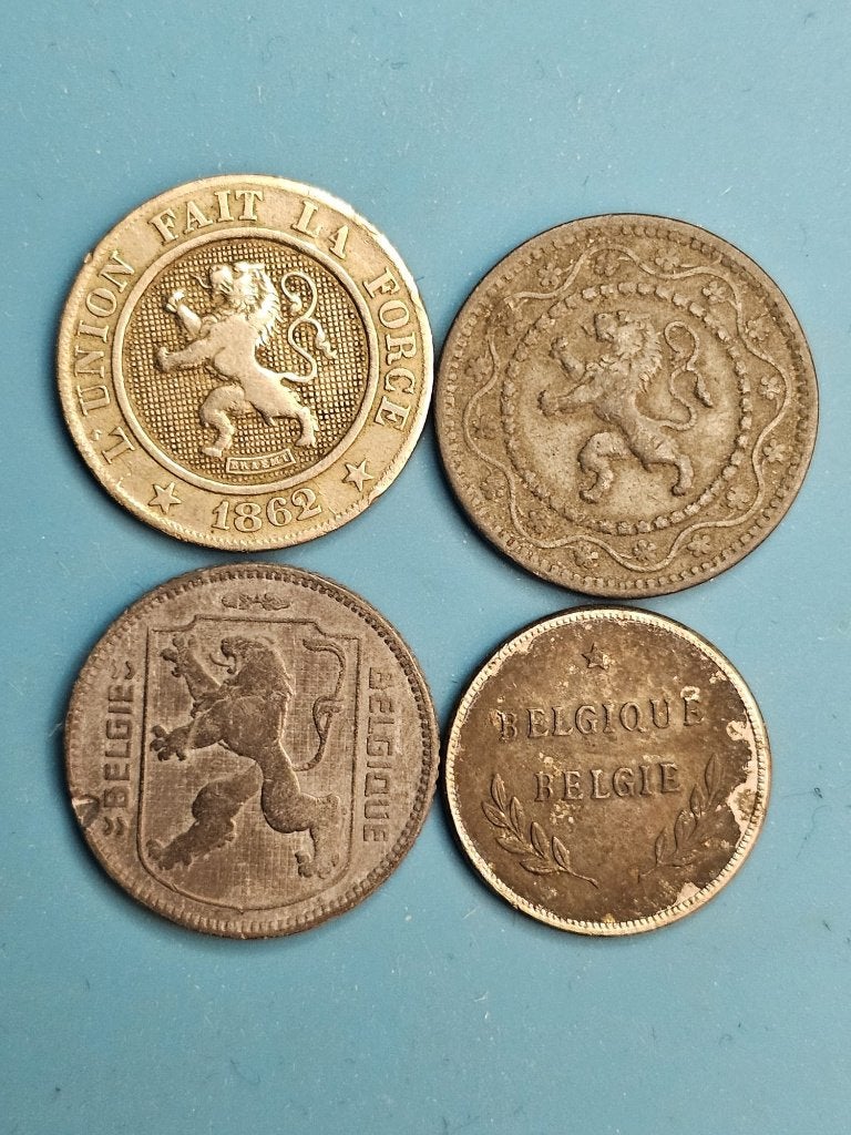 Bijzondere Belgische Historische Munten, Ophalen of Verzenden, Overig, Setje