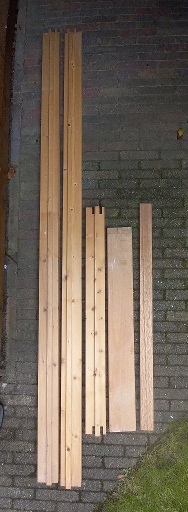 Binnendeurkozijn vuren, Deurkozijn, Nieuw, 150 tot 225 cm, Hout