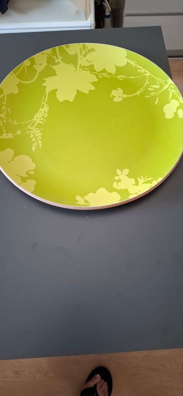 Decoratie bord, Ophalen