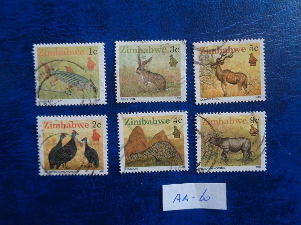 zimbabwe - wild life 1990 (aa-60), Ophalen of Verzenden, Zimbabwe, Gestempeld