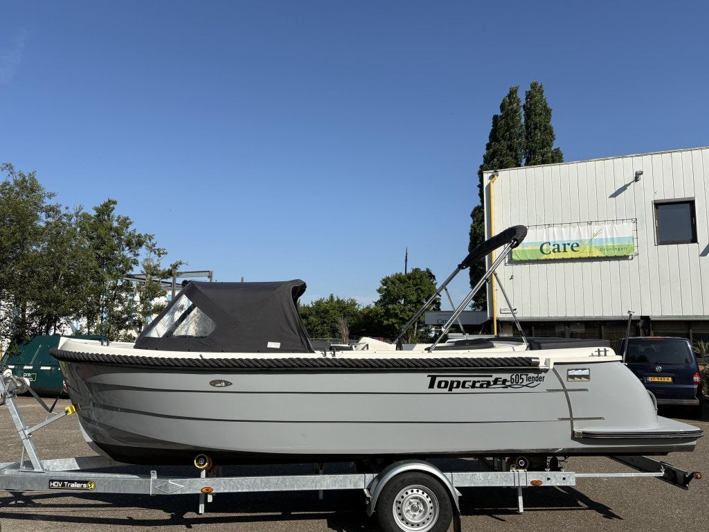 Luxe Topcraft 605 Tender + Yamaha 40pk + Bunkussen + Bimini, Watersport en Boten, Sloepen, Topcraft, 6 m, Overige typen, Gebruikt