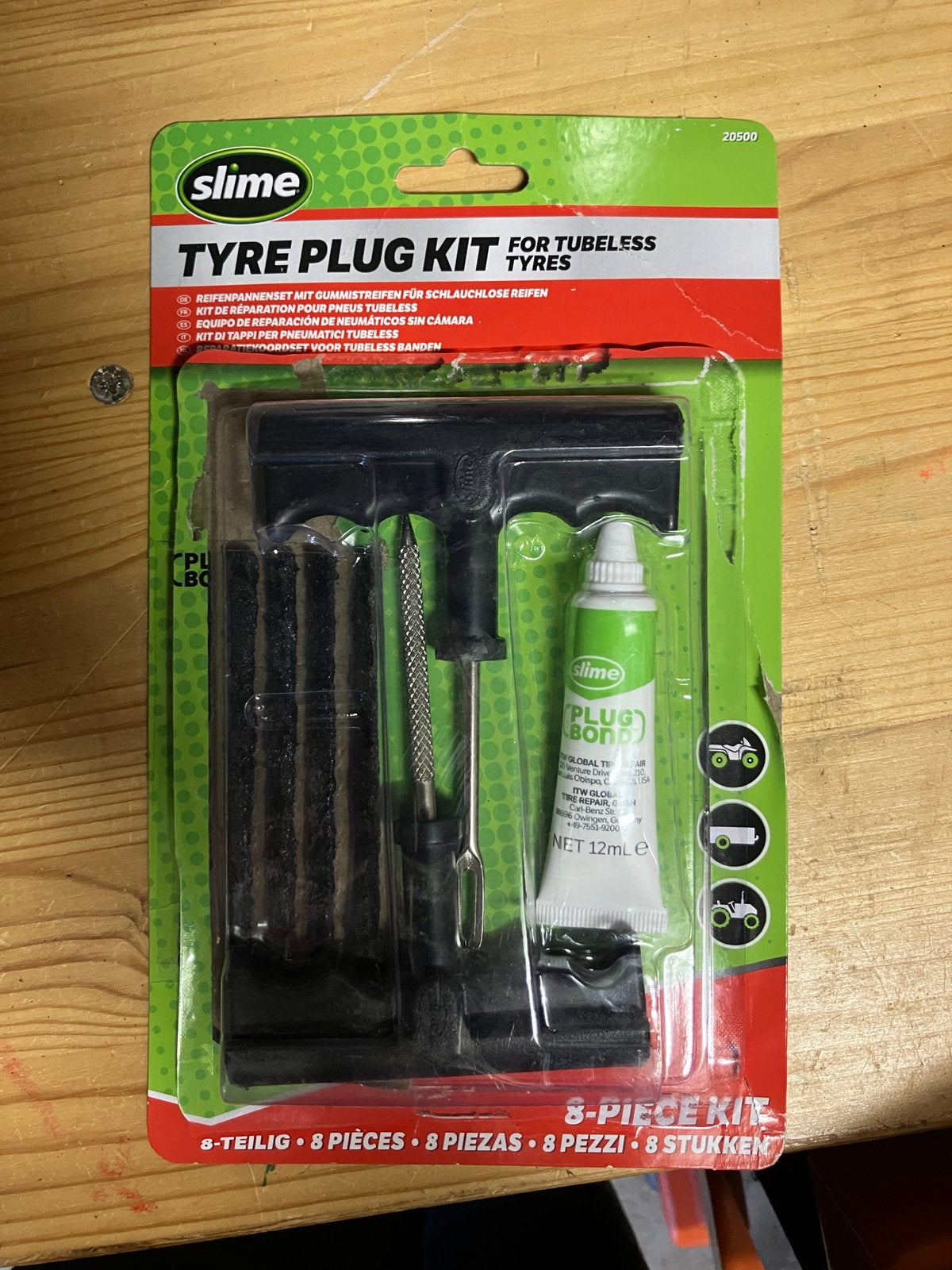 Slime tyre plug kit, Ophalen of Verzenden, Zo goed als nieuw