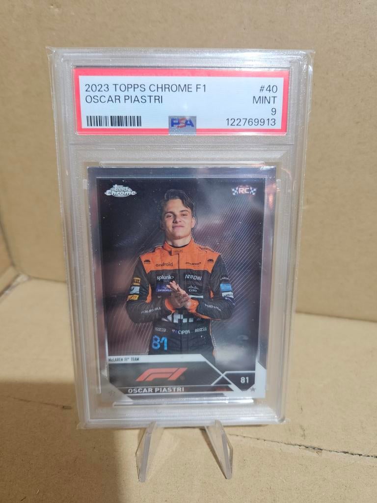 40 oscar piastri topps chrome f1 2023 rc rookie card Portrai, Hobby en Vrije tijd, Stickers en Plaatjes, Ophalen of Verzenden