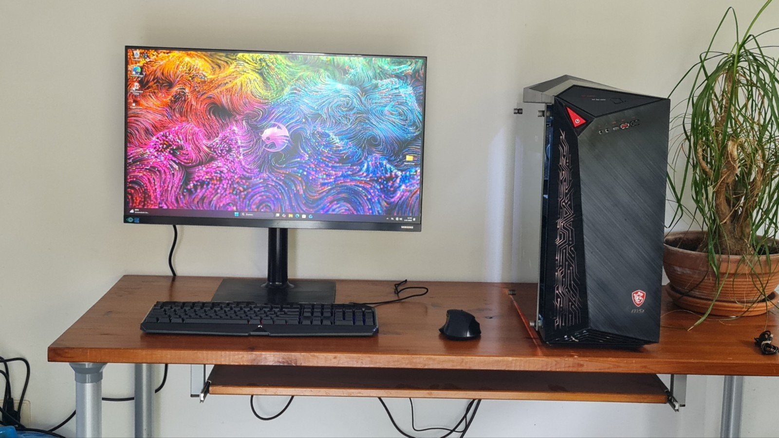 game pc setup - 27 inch - i7 9700 - rtx 2060 super etc., Computers en Software, Desktop Pc's, Virtual Reality, Zo goed als nieuw