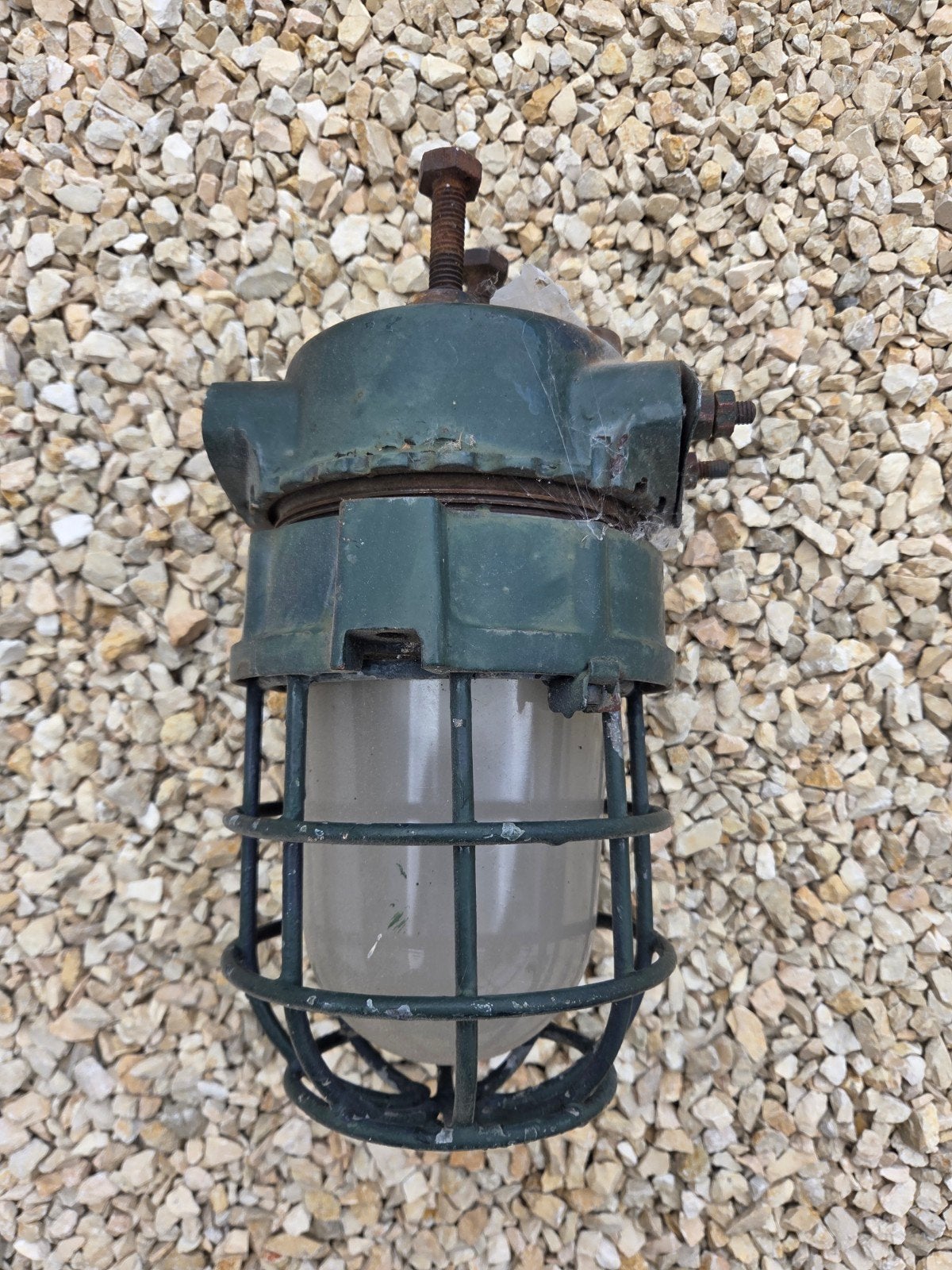 oude scheepslamp, Ophalen, Gebruikt