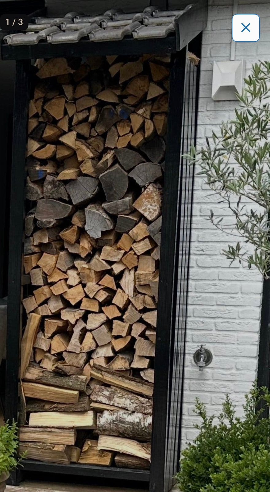 Houthok  max hoogte is 250, Minder dan 3 m³, Ophalen