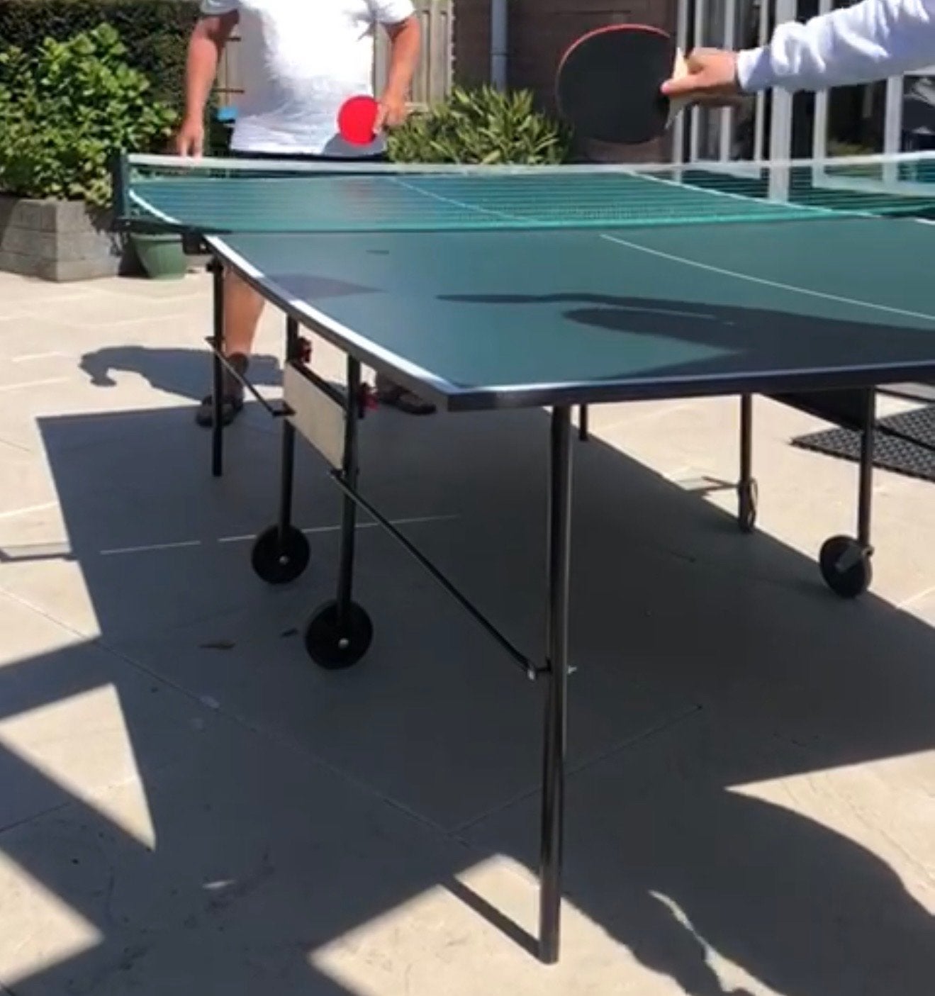Tafeltennistafel voor binnen en buiten, Sport en Fitness, Ophalen, Gebruikt, Tafel Outdoor, Inklapbaar