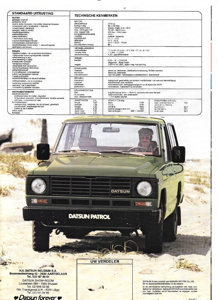 NISSAN PATROL DIESEL 1981, Ophalen of Verzenden, Zo goed als nieuw, Nissan
