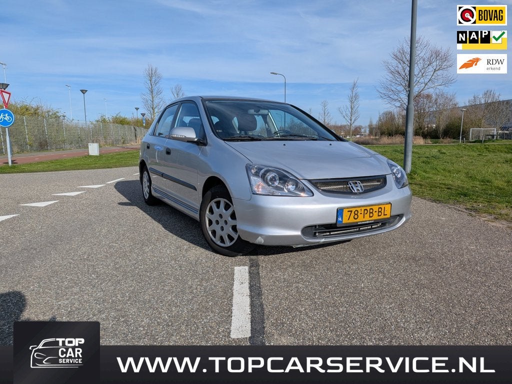 Honda Civic 1.4i LS Airco,5 deurs,Trekhaak, Auto's, Voorwielaandrijving, Gebruikt, 4 cilinders, 49 €/maand