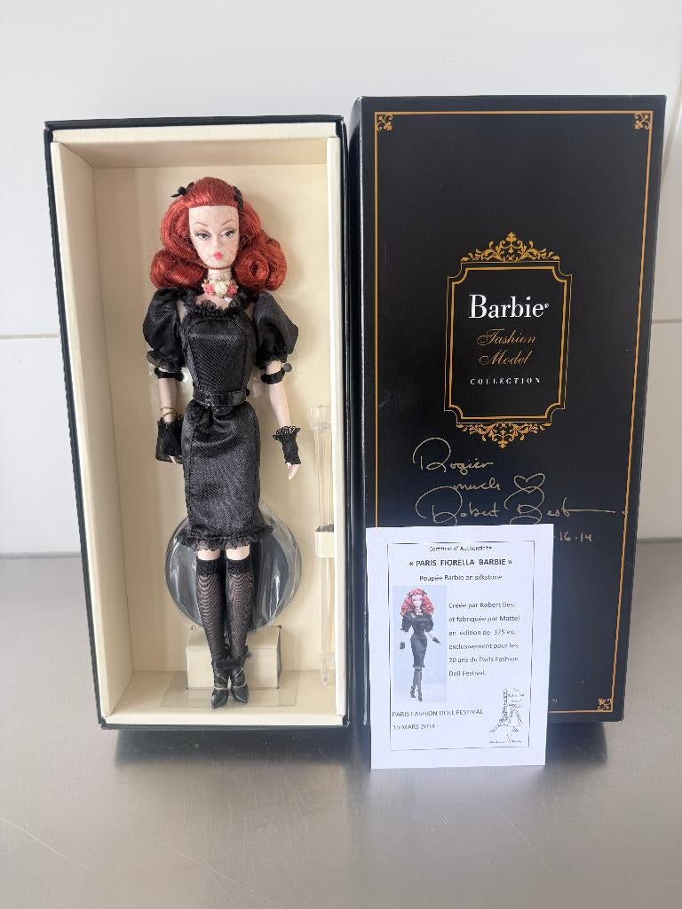 Barbie Silkstone Fiorella Paris Fashion Doll Show Conventie, Ophalen of Verzenden, Nieuw, Fashion Doll