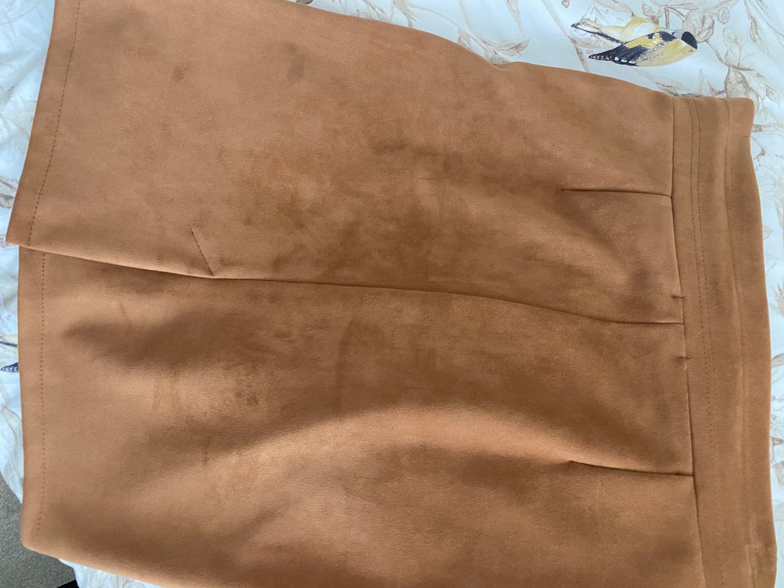 Rok cognac kleur, Kleding | Dames, Ophalen, Bruin, Maat 42/44 (L), Zo goed als nieuw