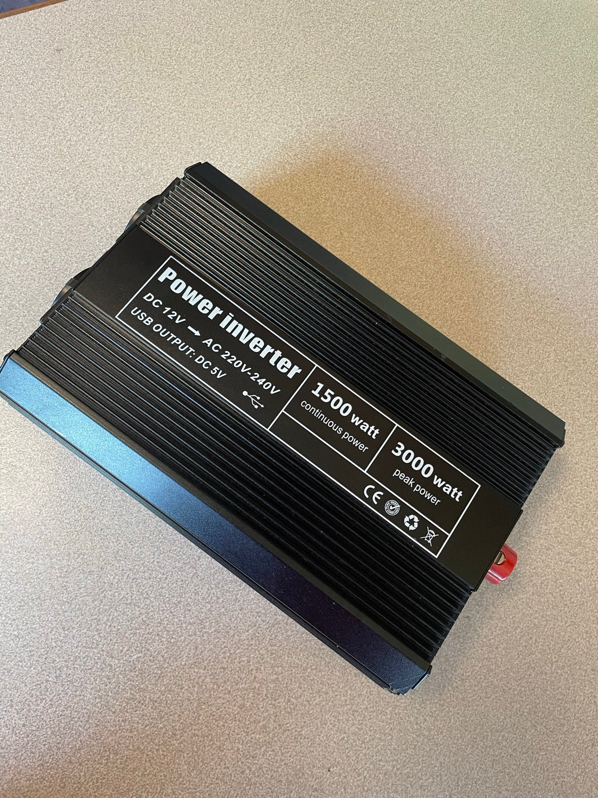 TecTake Omvormer 12V naar 230V - 1500W Continu / 3000W Piek, Ophalen