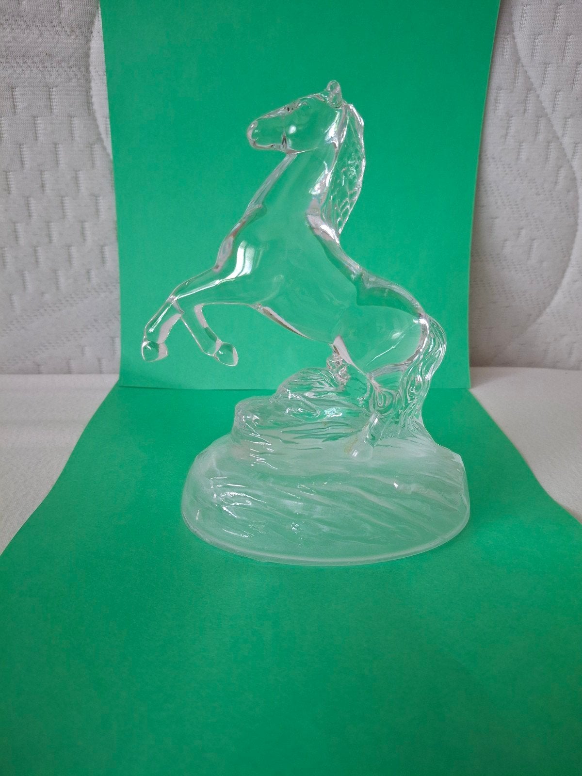 Glazen paard beeldje - decoratief object, Ophalen of Verzenden, Zo goed als nieuw, Dier