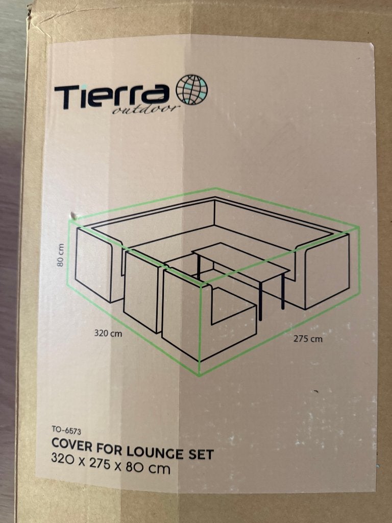 antraciet hoes voor loungeset 320x275x80, Ophalen, Nieuw