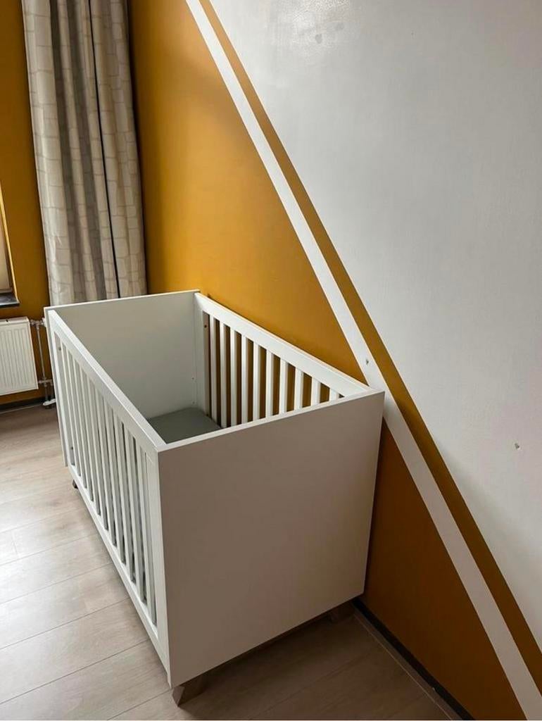 Ledikant TWF 60x120 - wit - met matras, Ophalen, Zo goed als nieuw, Ledikant