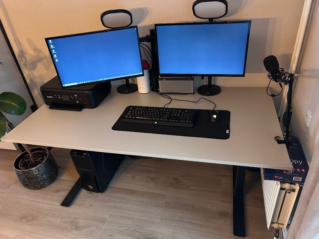 Ikea Trotten Zit/Sta bureau 160x80, Ophalen, Zit-sta bureau, 120 cm, In hoogte verstelbaar