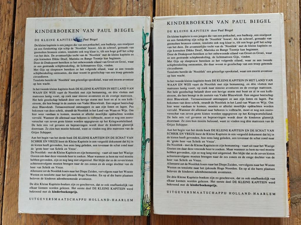 2 Kinderboeken  van de serie: De kleine kapitein., Ophalen of Verzenden, Zo goed als nieuw, Fictie algemeen