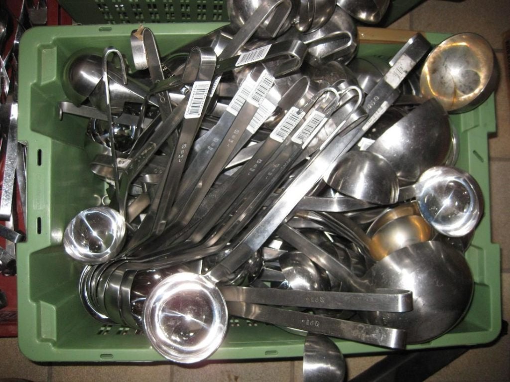 RVS keukenbenodigdheden oa soeplepels, schuimspanen, Zilver, Ophalen of Verzenden, Metaal, Overige merken