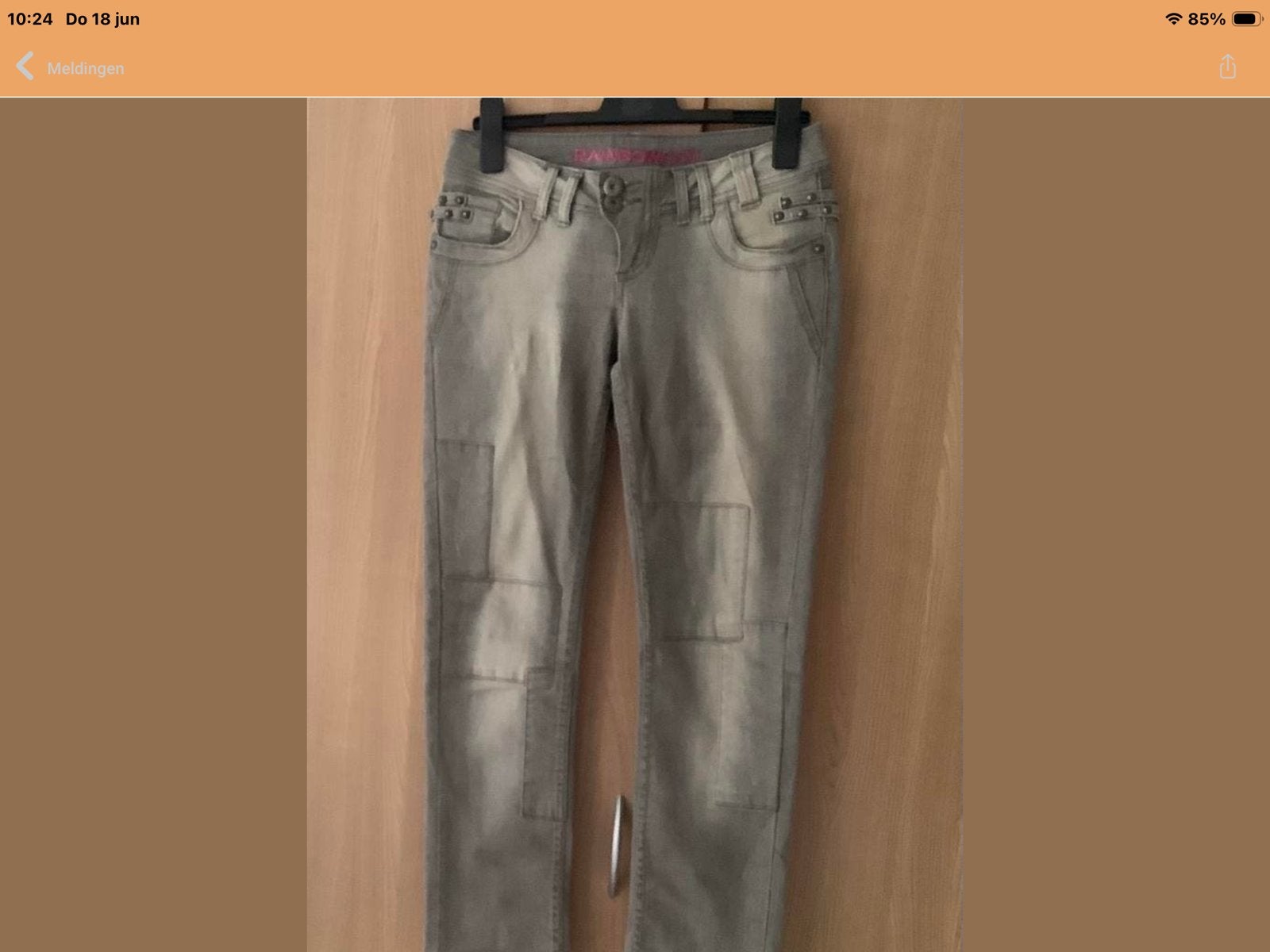 Rainbow Slim Jeans - Maat 36 - Zo goed als nieuw, Kleding | Dames, Spijkerbroeken en Jeans, Verzenden, Zo goed als nieuw, Overige kleuren