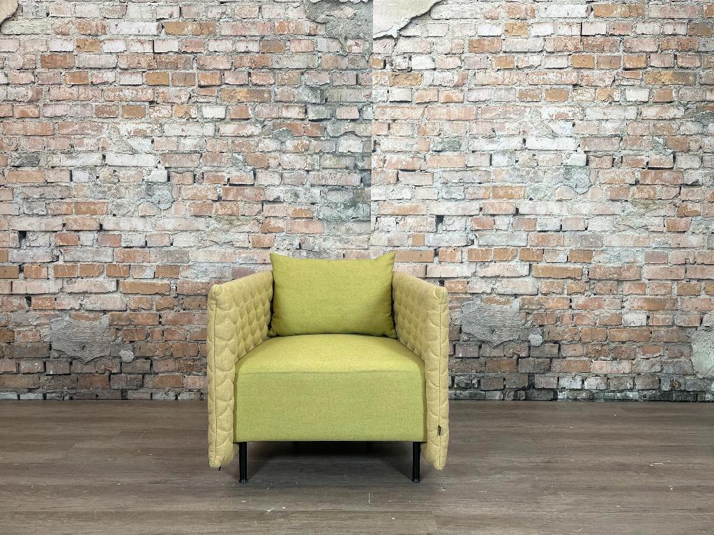 Naughtone Cloud Plain lichtgeel bij TheReSales, Huis en Inrichting, Fauteuils, Ophalen, Minder dan 75 cm, Design, Zo goed als nieuw