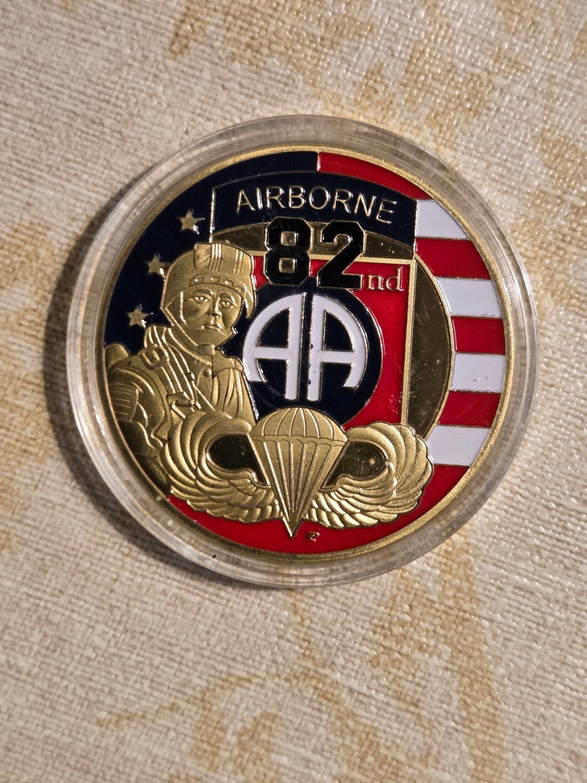 82nd Airborne Division Challenge Coin, Ophalen of Verzenden, Nieuw