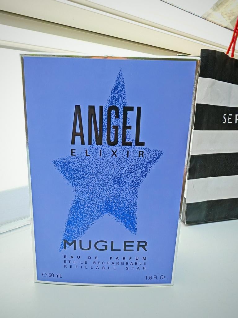 Mugler Angel Elixir Eau de Parfum 50ml - Zo goed als nieuw, Sieraden, Tassen en Uiterlijk, Uiterlijk | Parfum, Ophalen of Verzenden