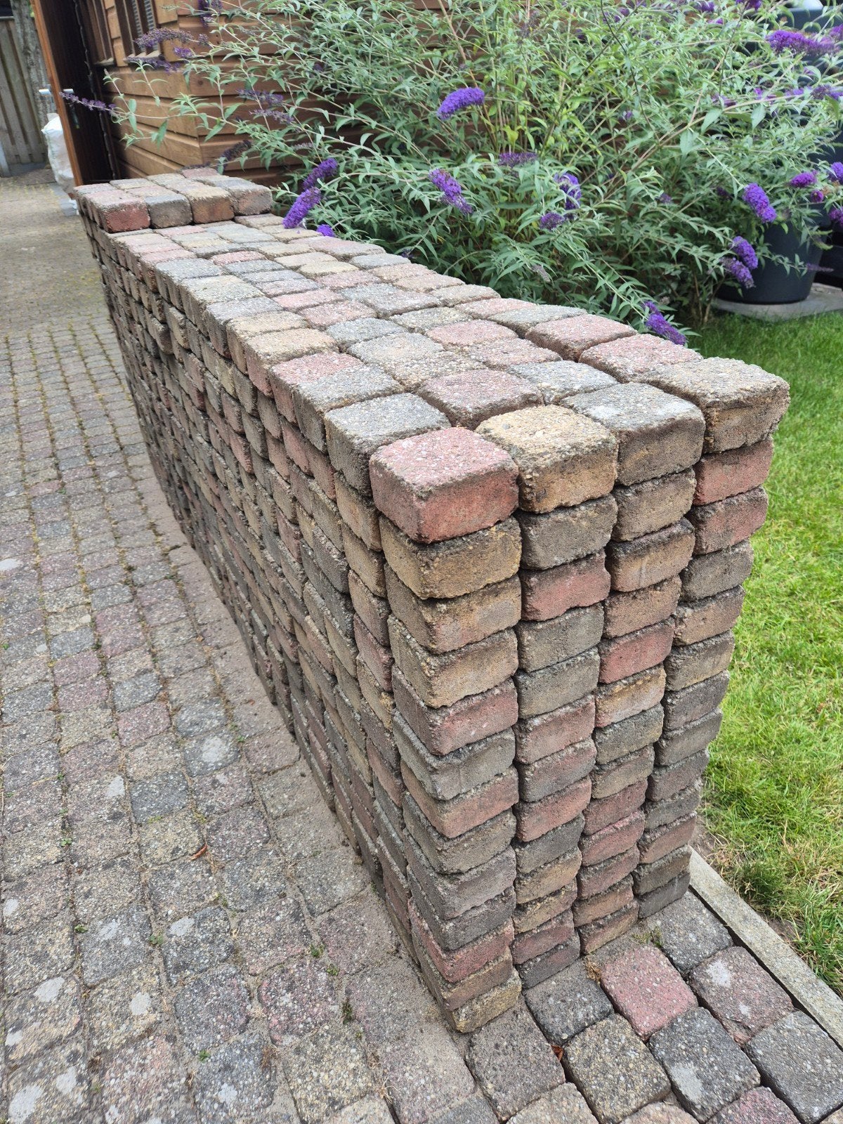 Koppelstones getrommeld bont genuanceerd 9 m2, Ophalen, Gebruikt, Klinkers, 10 m² of meer