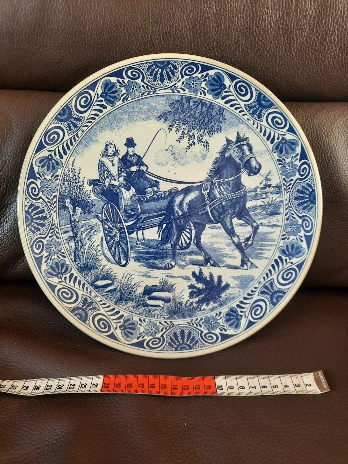 delfs blauw bord, Antiek en Kunst, Ophalen