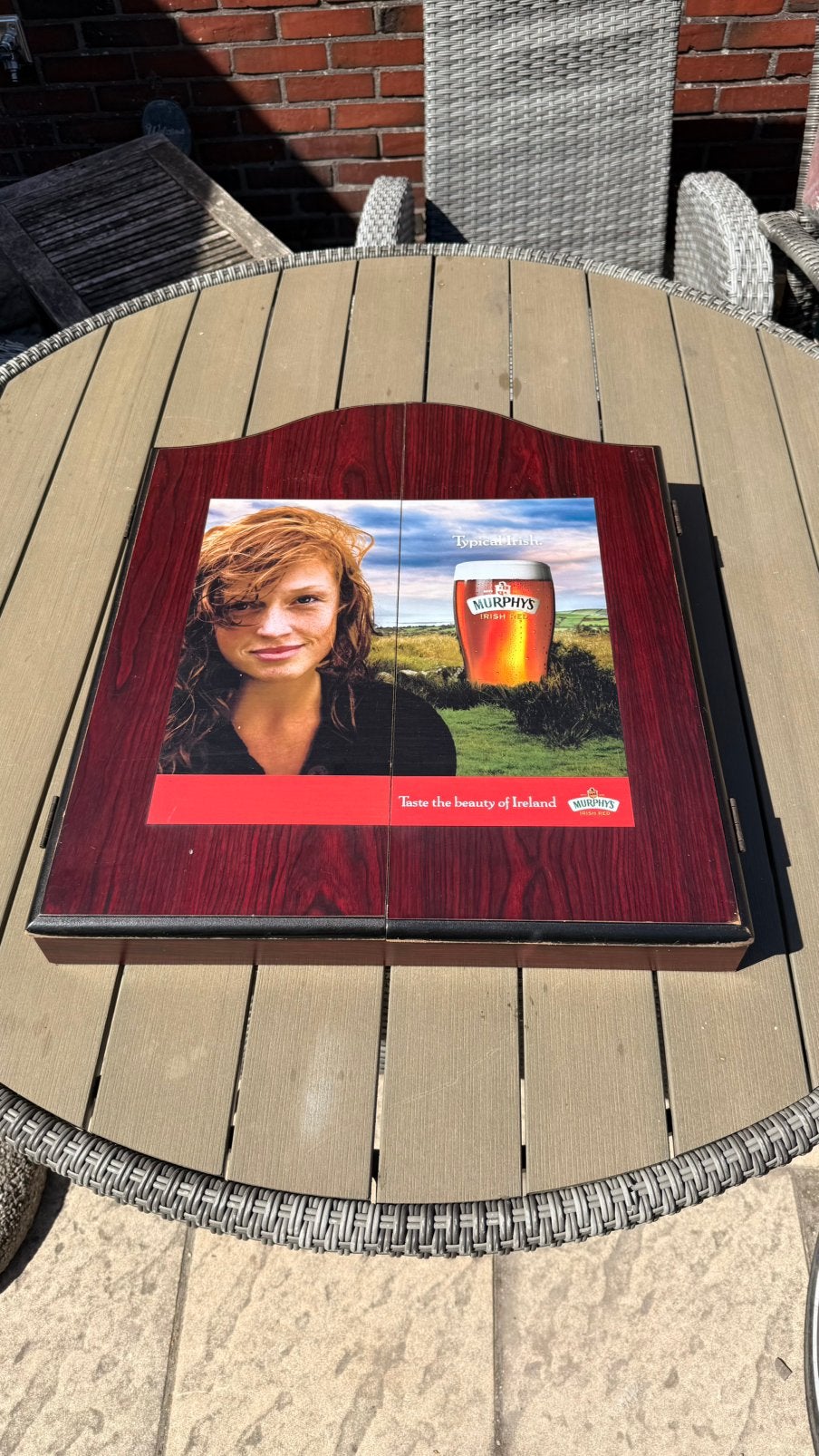 Dartbord met kast – Winmau Pro SFB / Murphy’s, Ophalen of Verzenden, Gebruikt, Dartbord