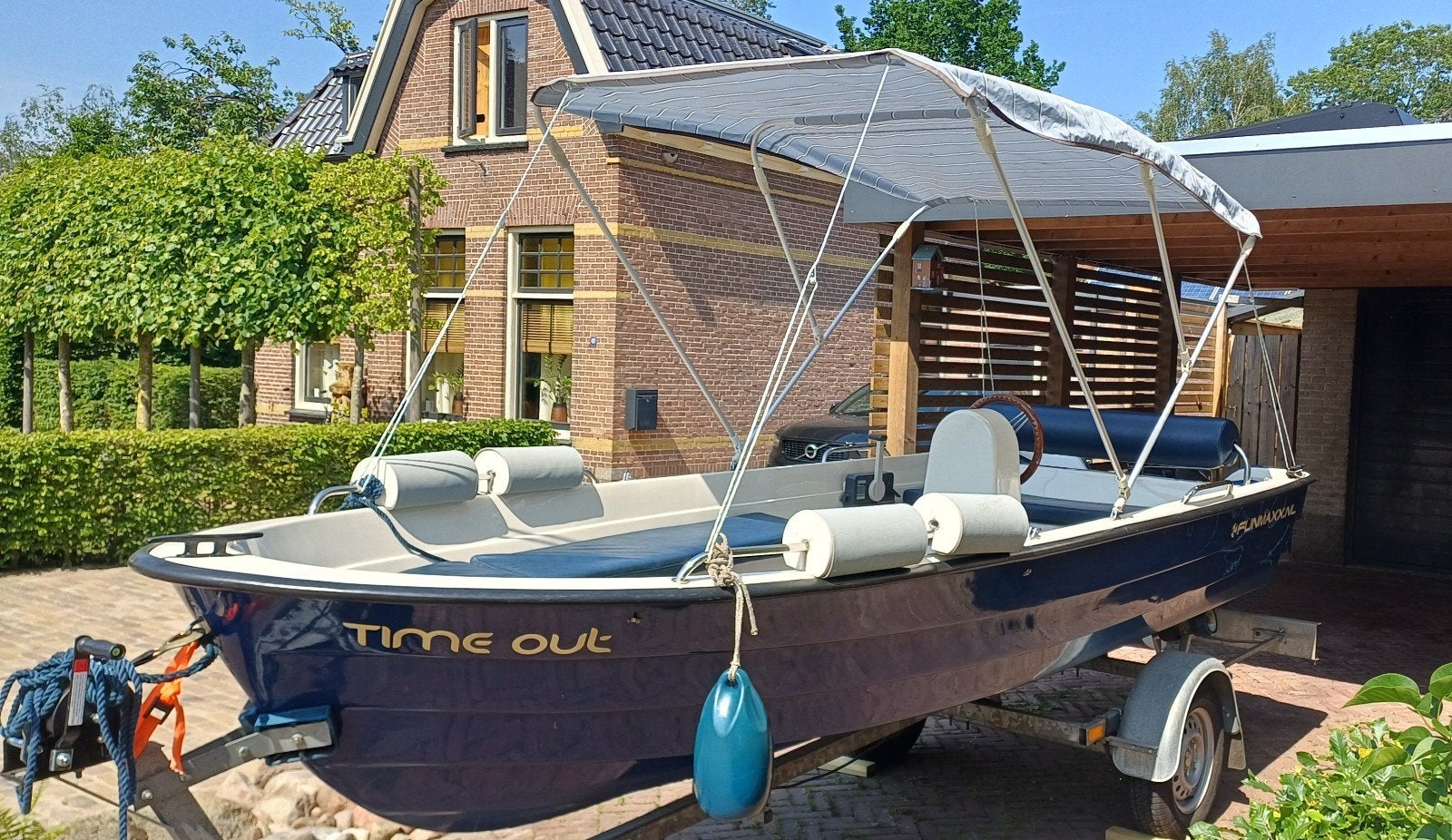 Verano 425 met Yamaha 9.9 PK BBM (elek.strt), Watersport en Boten, Overige merken, Gebruikt, Buitenboordmotor, Sloep