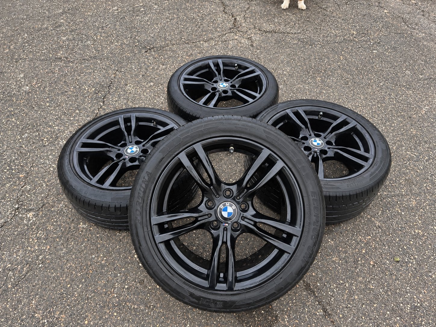 Originele BMW 400M 18 Inch Velgen Breedset F30 F31 F32, Ophalen, 18 inch, Gebruikt, Banden en Velgen