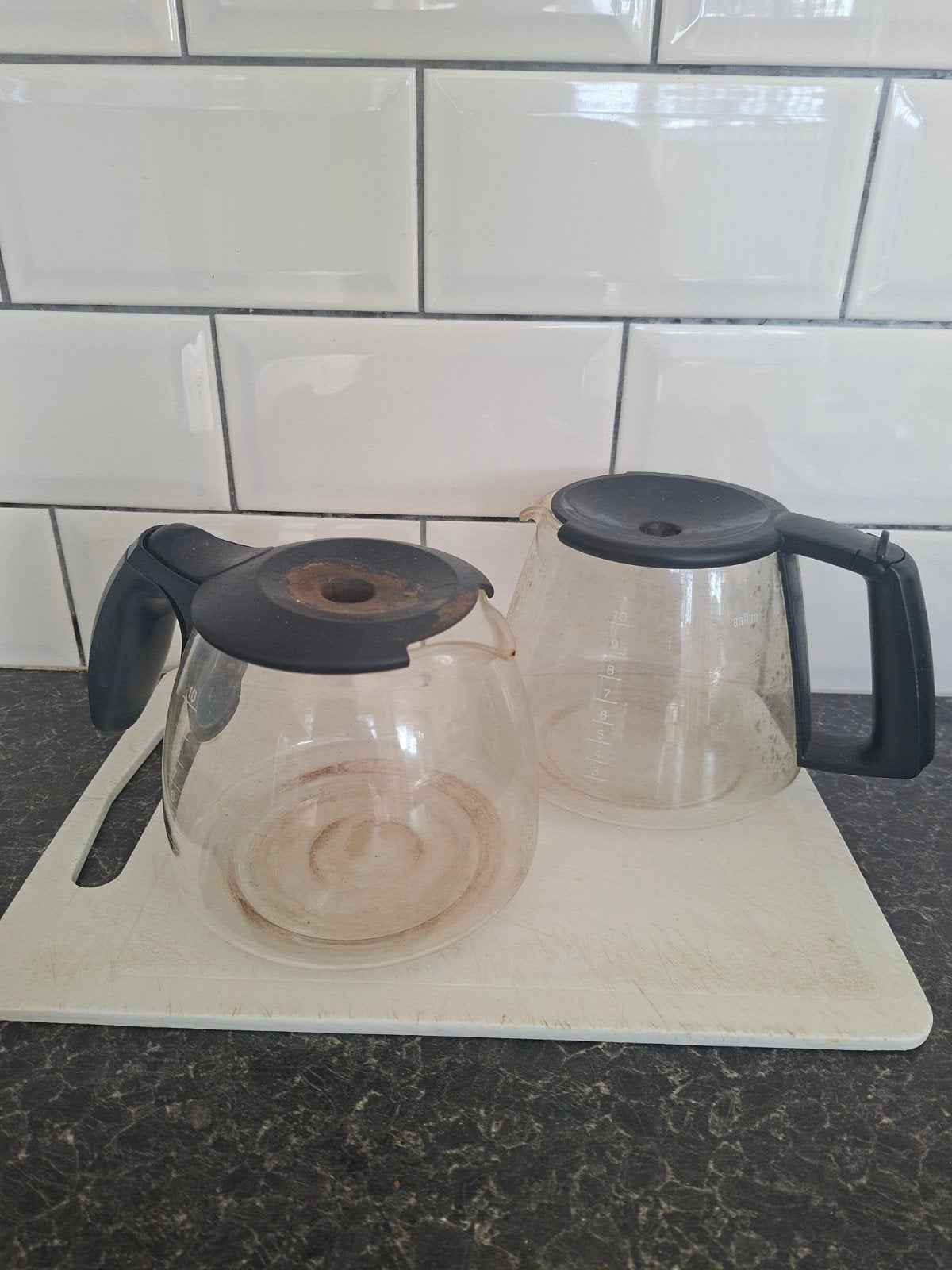 Koffiekan / Glazen kan voor koffiezetapparaat, Witgoed en Apparatuur, Koffiezetapparaten, Ophalen, Gebruikt, Koffiemachine, Gemalen koffie