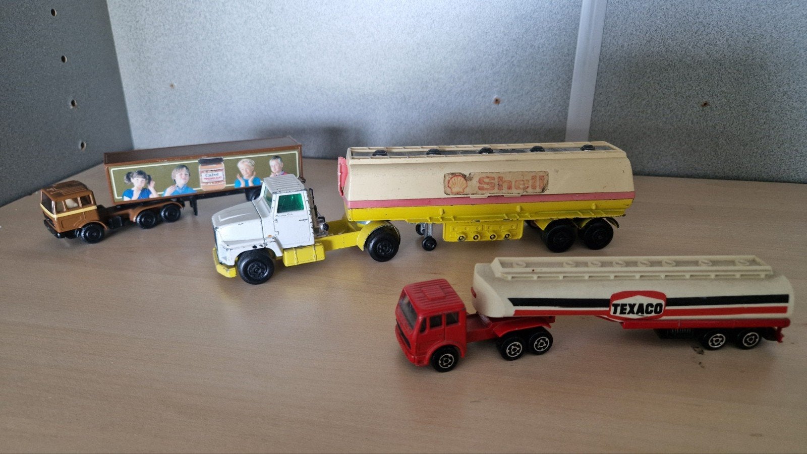 Matchbox Super Kings vrachtwagens met trailers (3 stuks), Ophalen of Verzenden, Gebruikt