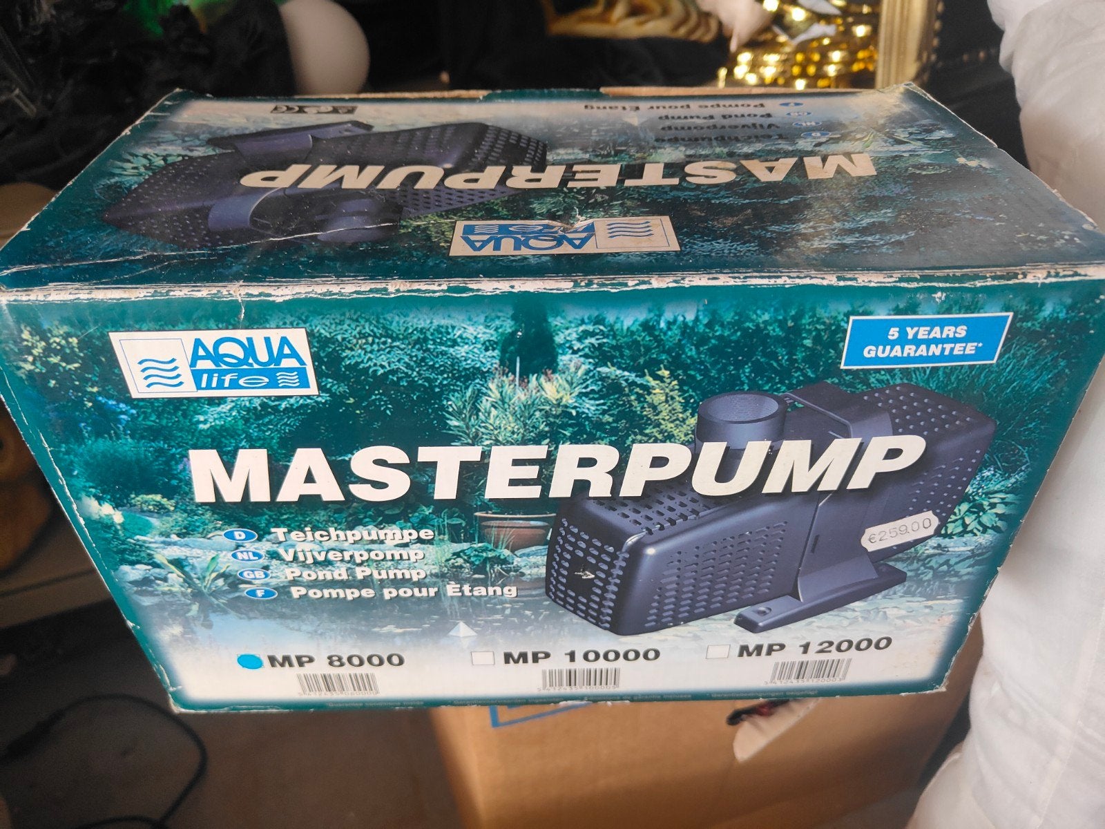 Aqua Life Masterpump MP 8000 Vijverpomp - Nieuw in doos, Ophalen of Verzenden, Nieuw, Vijverpomp