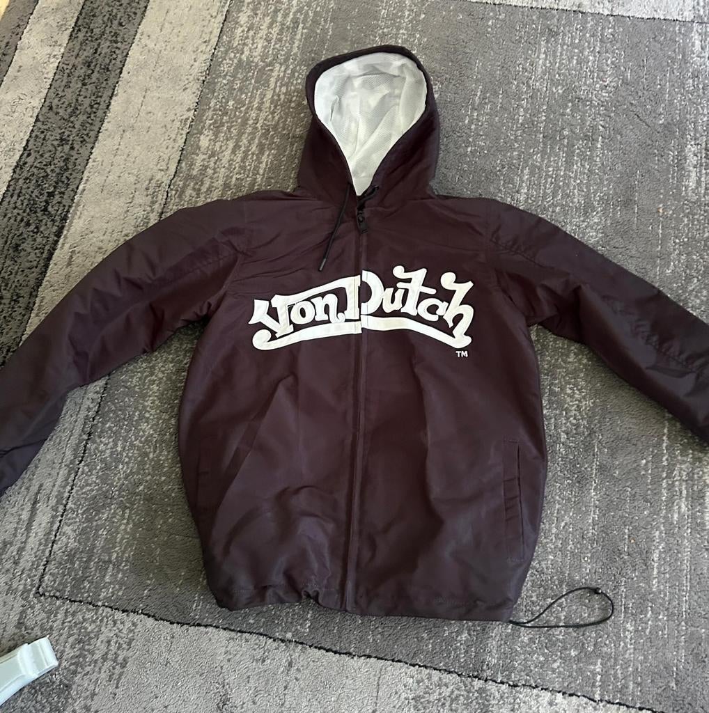 Von Dutch Windjack - Zwart nieuw, Ophalen, Maat 48/50 (M), Zwart, Nieuw