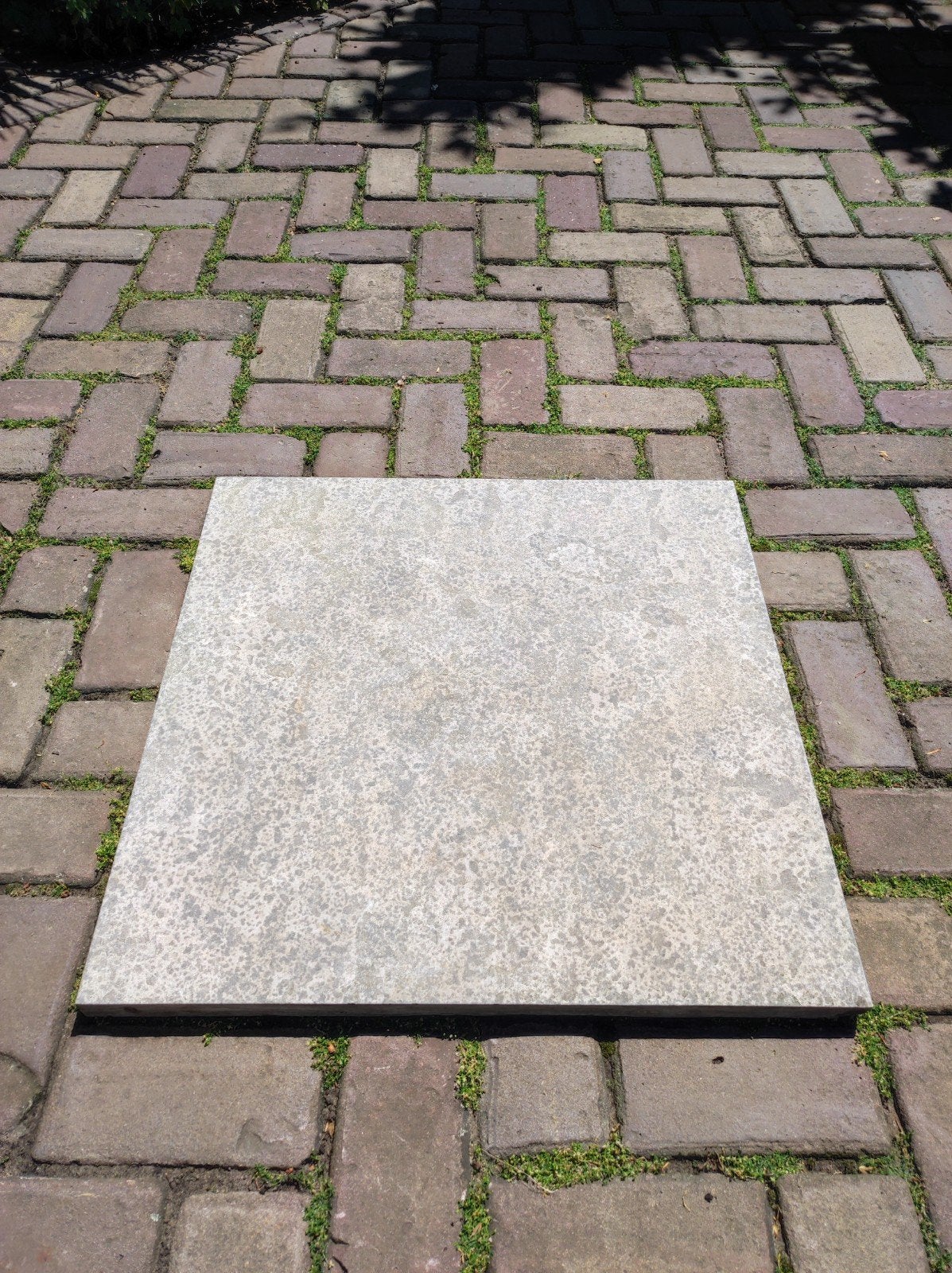 Natuursteen tuintegels, 12 stuks, Tuin en Terras, Tegels en Klinkers, Ophalen, Zo goed als nieuw, Terrastegels, Natuursteen