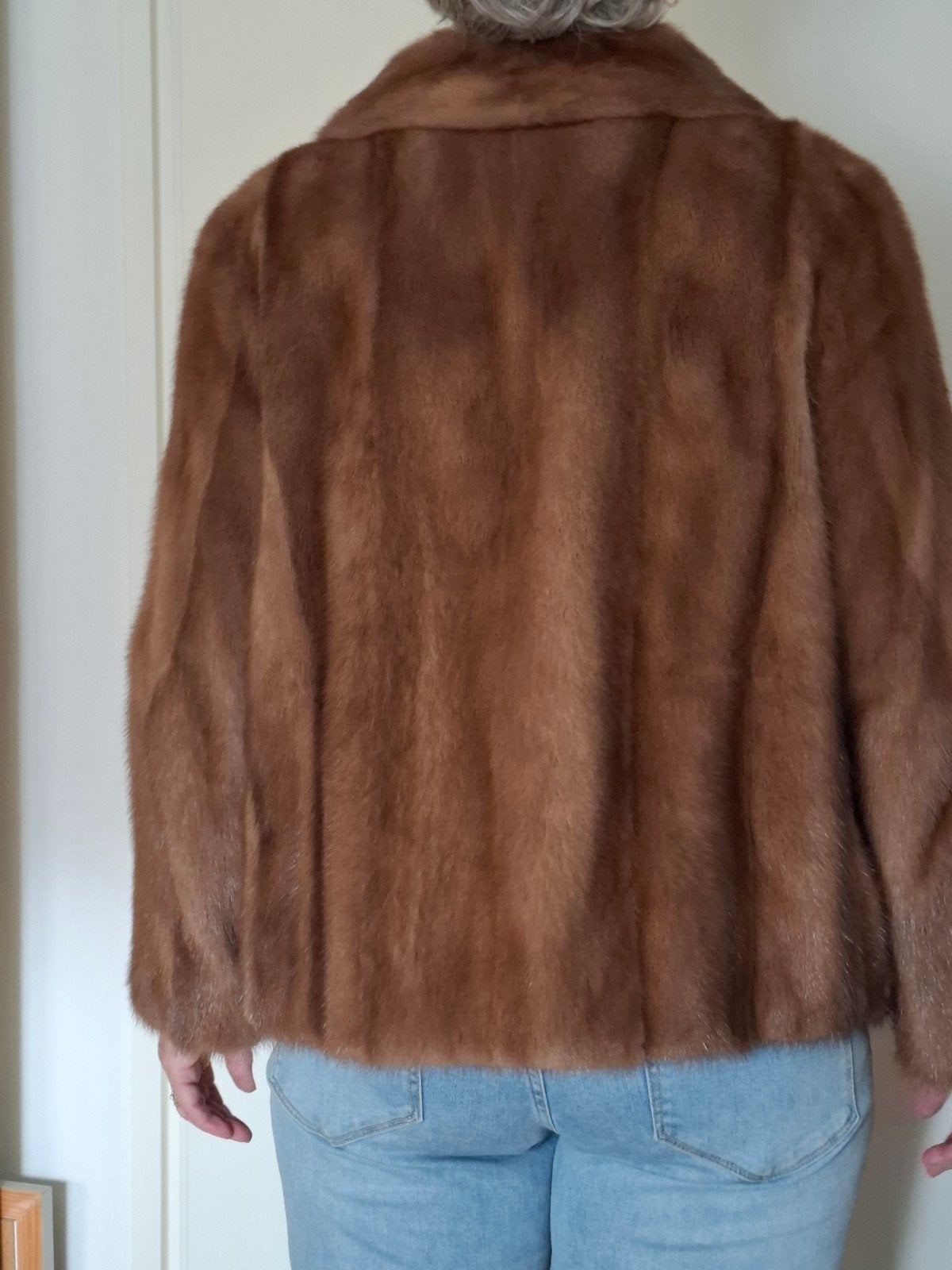 Mooi "echt" bontjasje, Kleding | Dames, Ophalen, Zo goed als nieuw, Maat 38/40 (M), Bruin